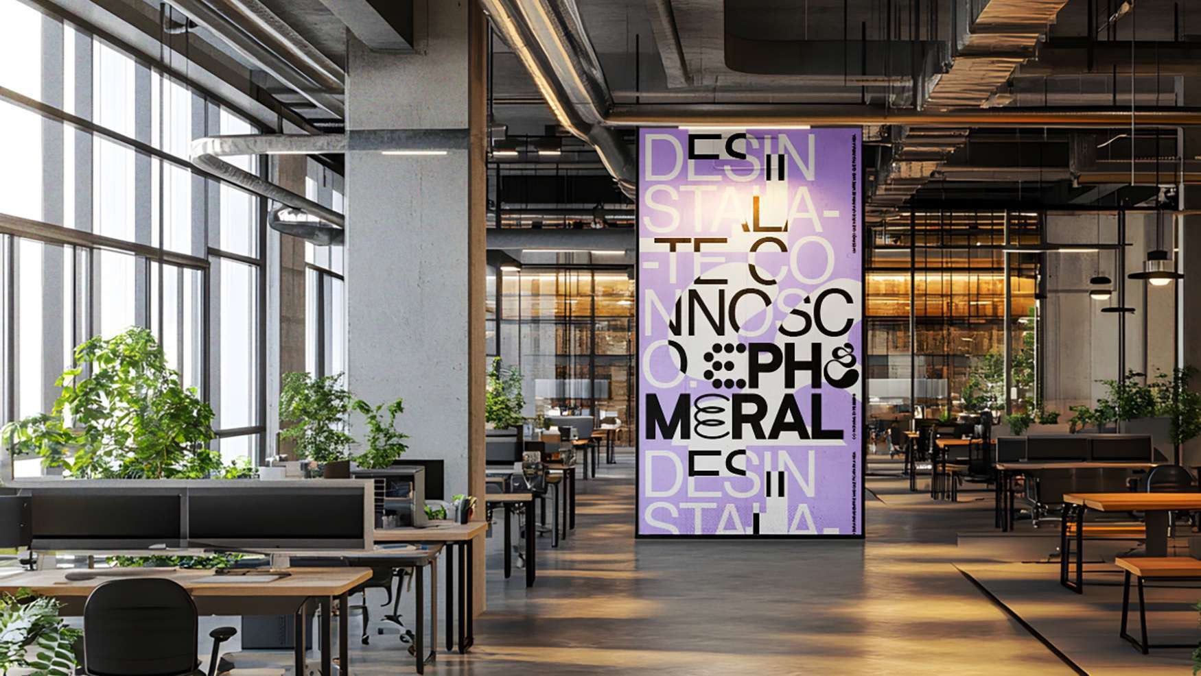Área comum do Ephemeral Cowork em Lisboa